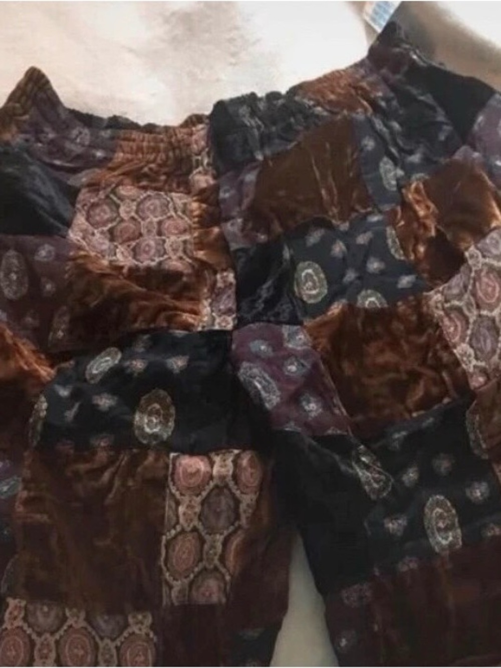 Free People Patchwork Casual Pants - Picture 2 of 3